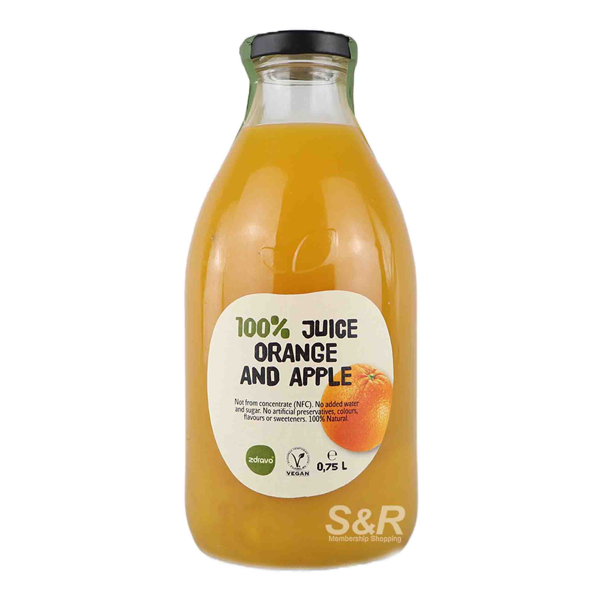 Zdravo Organic 100% Orange And Apple Juice 750mL